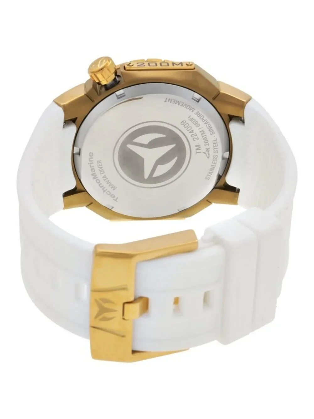 NWT Technomarine Manta Quartz Gold Dial Men's Watch